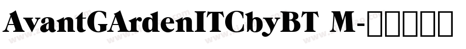 AvantGArdenITCbyBT M字体转换